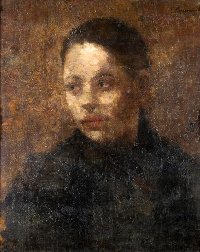 Olga Boznańska, Studium portretowe młodej dziewczyny, 1887