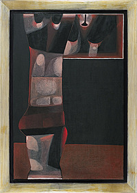 Jerzy Nowosielski, Akt z lustrem, 1973, 120×80 cm, olej, płótno