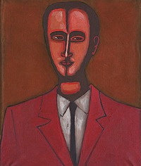 Jerzy Nowosielski | PORTRET MĘŻCZYZNY, 1959 | olej, płótno | 60.5 x 50 cm