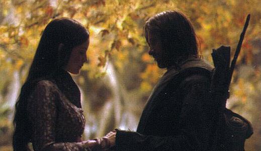 Po wieczorze panieńskim, jaki urządziła jej Galadriela, Arwena nie mogła spojrzeć Aragornowi w oczy