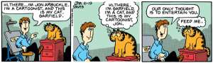 Pierwszy, historyczny pasek z Garfieldem.