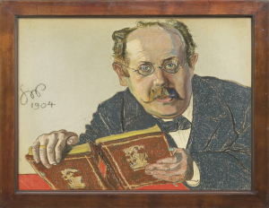 Stanisław Wyspiański, PORTRETY RODZINY STERNBACHÓW: Portret prof. Leona Sternbacha, 1904, pastel na papierze, 46,5×61,5cm<br/>www.agraart.pl