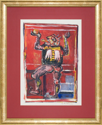Markowski Eugeniusz - Diabeł, gwasz, papier, 47×31.3 cm