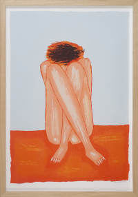 Nowosielski Jerzy - Skulona, 1997, serigrafia barwna, karton, 92.4×65.2 cm