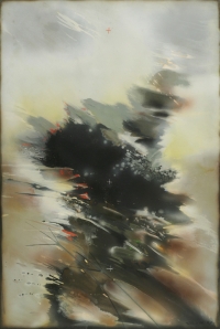 Narastanie, technika mieszana, 112 x 75 cm, 1987