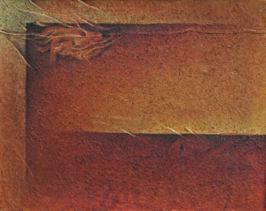 Kompozycja, olej na płótnie, 50 x 70 cm, lata 90.