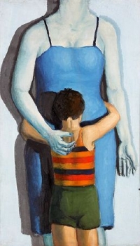 Andrzej Wróblewski, Dziecko z zabitą matką (Syn i zabita matka), 1949; olej na płótnie