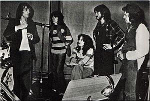 Goblin 1977 – studio [od lewej Dario Argento]