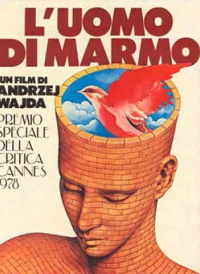 Plakat do filmu Andrzeja Wajdy, Człowiek z marmuru, offset, 1979