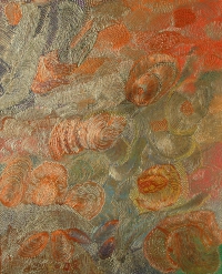 Jadwiga Hajdo, LODOWE IGRASZKI, akryl na płótnie, 81×65