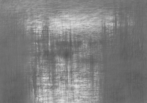 Tomasz Chudzik – „Obrazy wody – do światla 1”; rysunek ołówkiem, 2003, 100×70