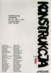 Konstrukcja w procesie 1981 - plakat