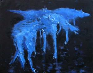 Niebieskie wilki - 125x150