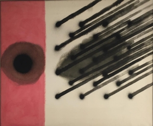 Józef Hałas, Przeciwstawienie O, 100 x 130 cm, olej na płótnie, 1979