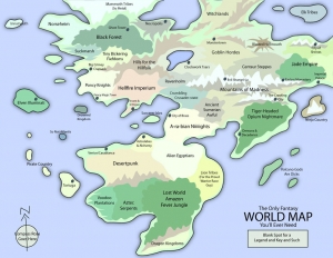 The Only Fantasy World Map<br/>Za: eotbeholder.deviantart.com