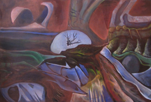 Paweł Batura, Myśl, akryl na pótnie, 120×80 cm, 2009