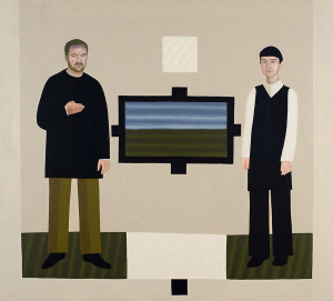 Wariat i Zakonnica – portret małżeński, 2008, ol. pł., 180×200 cm, własność artysty