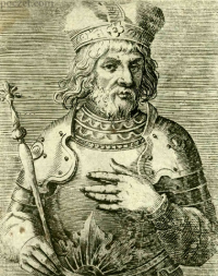 Henryk IV Prawy / Probus w wyobrażeniu Arnolda Myliusa<br/>Fot. za poczet.com