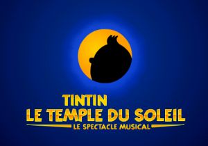 Plakat musicalu o Tintinie