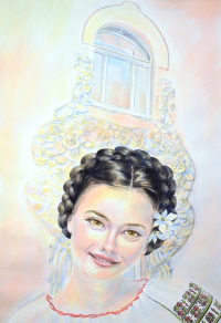 Hanna Sińczuk, Portret miejski III, akwarela, 44,5×64,5cm, 2022