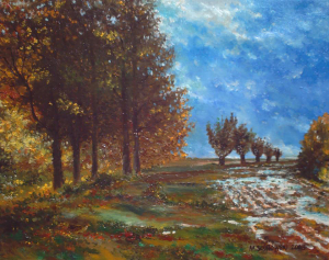 Mirosław Sojnowski, Kuropatwa; 21×29; obraz olejny