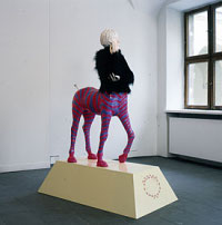 Kijewski/Kocur, „(Zombie) Konny portret Andy'ego Warhola”, 1998<br/>Fot. Galeria-Arsenal.pl