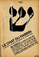 Plakat sztuki 'Kot rabina'