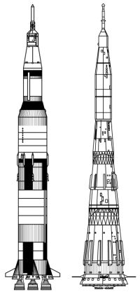 Porównanie rakiet N-1 i Saturn