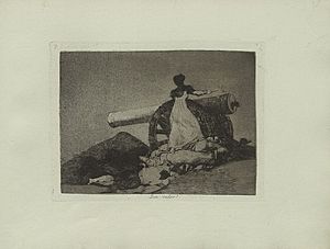 Francisco Goya „Que valor! / Co za odwaga!” plansza 7, Muzeum Narodowe w Krakowie